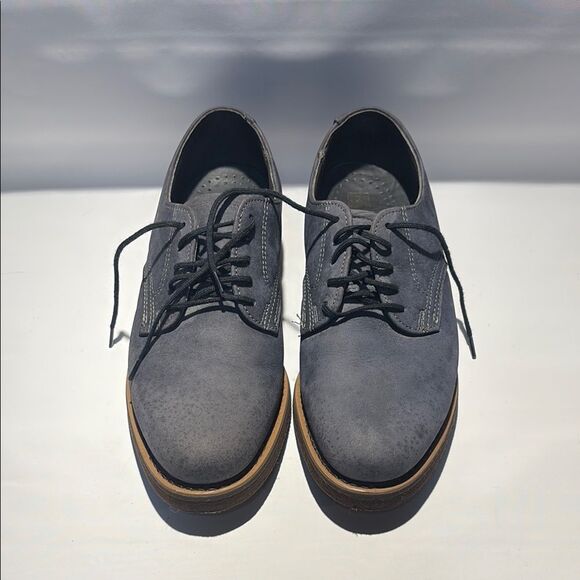 Dexter blue  and Brown Oxfords with Suede Texture - Picture 2 of 9